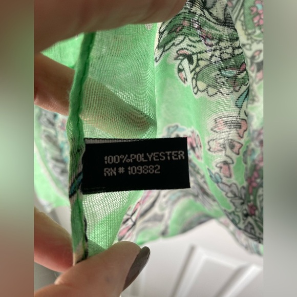 Paisley Sheer Scarf/Shawl - Picture 3 of 4